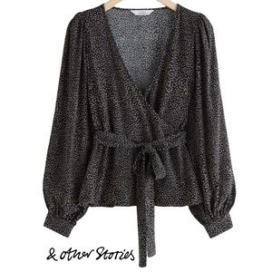 Paris Atelier & Other Stories | Relaxed Sleeve Wrap Top
